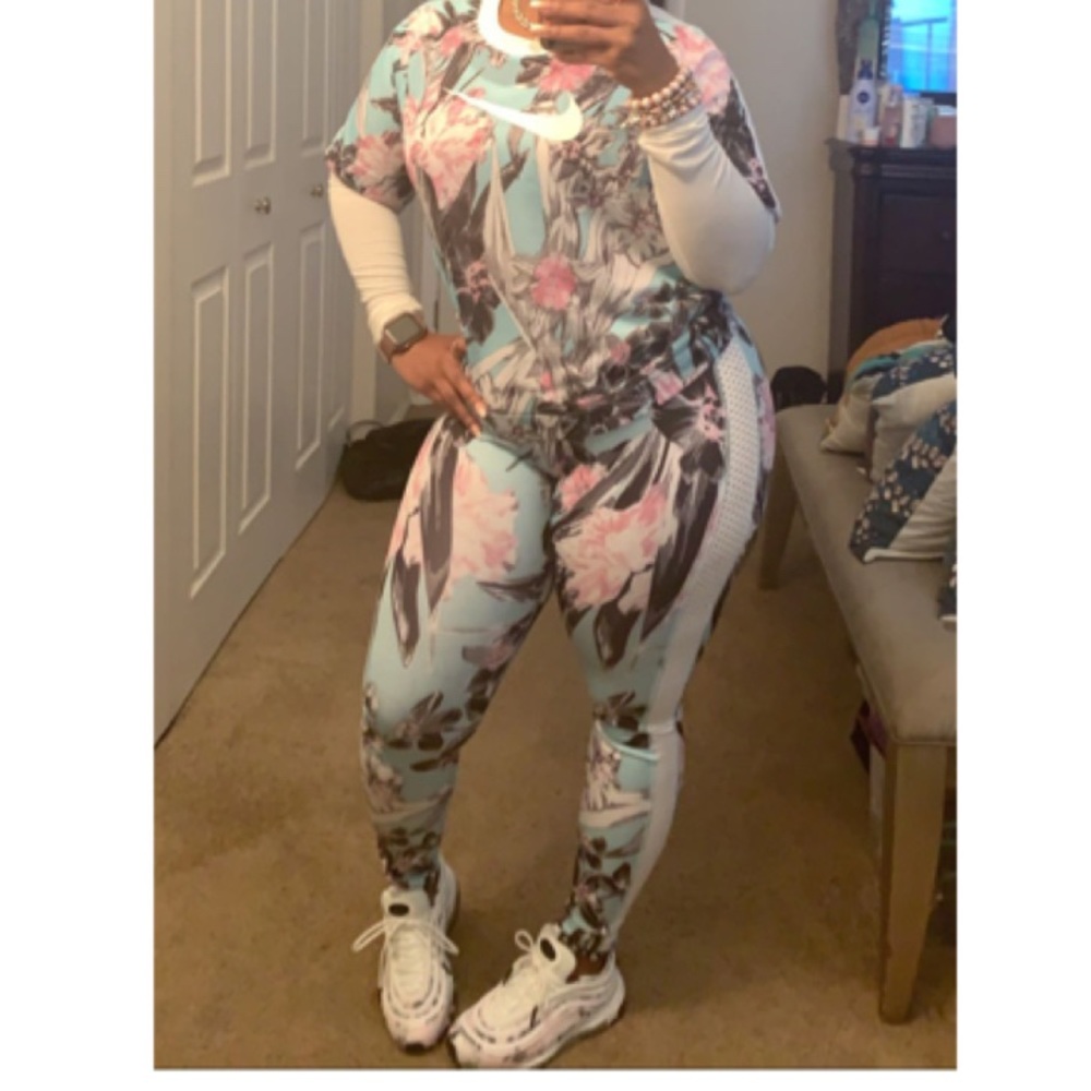 Nike flower shirt only